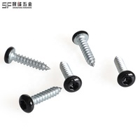 Vis autotaraudeuses à tête Torx cylindrique, revêtement noir, en acier inoxydable 1022 SS304 316, filetage grossier et fin pour métal et plastique, métrique et impérial