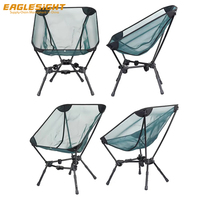 Chaise pliante de camping en aluminium ultra-légère, design moderne en forme de lune triangulaire, personnalisable avec logo, idéale pour le croquis en extérieur et la pêche – Meilleure vente