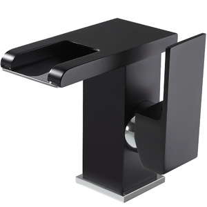 Deck Mount Basin Faucet Single Handle Ceramic Valve Core LED <b>Lighting</b> 2gpm Flow Rate For Bathroom Sink <b>Vanity</b> - Product Image 5