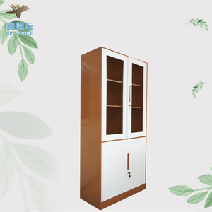 Alacera Metal Archivero De Oficina Abajo 2 Puertas Arriba Vidrio,Gabinete Organizador Oficina Moderno Vertical Guarda Archivo - Product Image 4