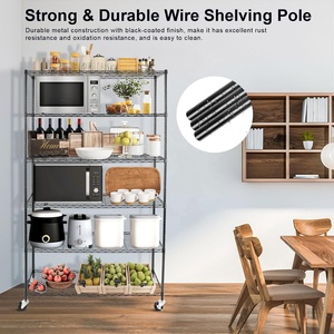 5/6 Tier <span class=keywords><strong>NSF</strong></span> chứng nhận hình chữ nhật nặng nhiệm vụ dây kệ lưu trữ Kệ 6 tầng đứng kệ đơn vị - Product Image 2