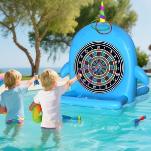 Jeu de fléchettes flottant gonflable en PVC pour l'eau, 36,02*29,72*37,4 pouces, idéal pour les fêtes d'été en famille, cadeau d'anniversaire pour enfants, adolescents et adultes - Product Image 1