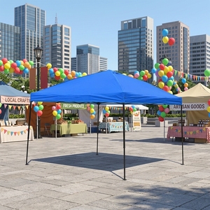 Carpa Plegable Portátil de 3x3 Metros para Acampar en <span class=keywords><strong>Auto</strong></span>, Carpa de Viaje para Exteriores con Estructura Resistente y Protección Solar - Product Image 1