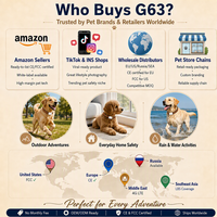 Traceur GPS pour animaux de compagnie G63, suivi multipoints de précision, GPS/Beidou/GLONASS, 4G, IP67, étanche, longue durée de vie de la batterie, Android
