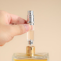 Nouveau design de luxe de haute qualité 5ml 10ml rond coloré torsion en cuir rechargeable vide poche vaporisateur atomiseur de parfum