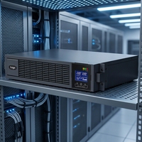 Leayo LY-UR31 20kVA 20kW Tower UPS Triple-Input Single-Output Single Phase Online Intelligent Charging 16-20 Sel Baterai