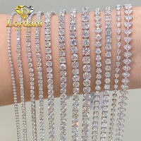 Bracelet tennis personnalisable en or massif 10k 14k 18k avec diamants de laboratoire IGI HPHT CVD DEF VS VVS