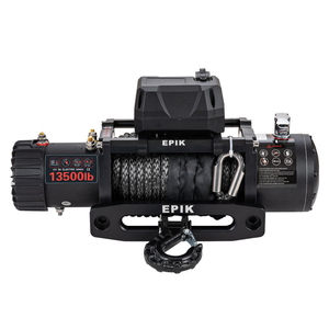 <strong>12V</strong>/24V <strong>Electrical</strong> <strong>Winch</strong> Steel Machine Synthetic Rope Wire Sling 9500lbs Capacity for Offroad ATV Boat Auto Product <strong>Winches</strong> - Product Image 5