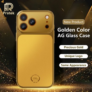 Funda Magnética de Lujo para Teléfono, de Vidrio AG y PC, para <span class=keywords><strong>iPhone</strong></span> 17, 16, 15 <span class=keywords><strong>Pro</strong></span> <span class=keywords><strong>Max</strong></span>, 17 Air, Venta al Por Mayor de Fábrica - Product Image 1