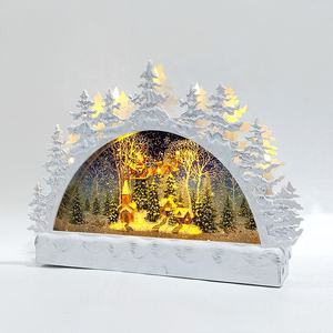 Decoración <span class=keywords><strong>de</strong></span> escena navideña <span class=keywords><strong>de</strong></span> Papá Noel volador, linterna giratoria <span class=keywords><strong>de</strong></span> agua con brillo, globo <span class=keywords><strong>de</strong></span> nieve personalizado con decoración <span class=keywords><strong>de</strong></span> velas Led, 2020 - Product Image 6