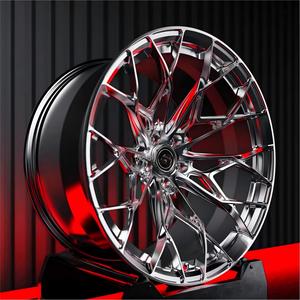 Jantes forgées Performance 5x120 pour BMW E30 E34 E36 E90, jantes de 18 pouces pour voiture de tourisme, design échelonné, finition usinée argentée - Product Image 2