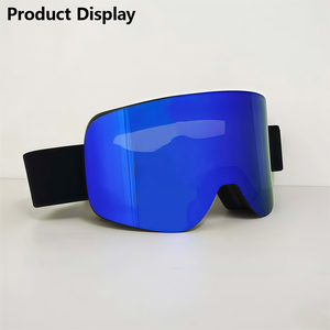 Lunettes <span class=keywords><strong>de</strong></span> sport FBFU pour le ski, double lentille, anti-buée, protection UV400, vue large, compatibles OTG, monture sans cadre, lentille PC, noir et blanc - Product Image 6