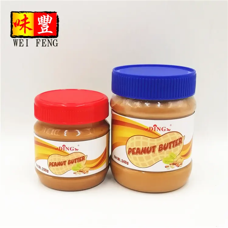 Factory Chinese BrandまたはOEM Bread Sandwich Sauce Toast Paste Wholesale Price 340グラムPeanut Butter