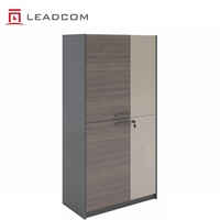 LEADCOM Série G-FN193 – Armoire de rangement modulaire haute personnalisée pour bureau, classeur en bois avec serrure, pour projets commerciaux et commandes en gros