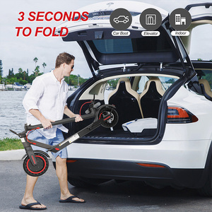 Trottinette électrique à double système de freinage USA EU DE UK, 350W, étanche IPX4, en alliage d'aluminium, capacité de charge de 120 kg, pliable, 36V 10.5Ah - Product Image 6