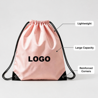 Sac à dos de sport, fitness et voyage imperméable de haute qualité avec logo personnalisé, sac à cordon en polyester 210D pas cher