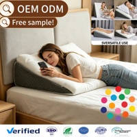 Oreiller de lit ergonomique triangulaire multifonctionnel personnalisable OEM/ODM pour lecture et soutien cervical