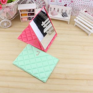 Folding Makeup <b>Mirror</b> 11cmx15cm <b>Square</b> Plastic Frame Colored Lens For Students Dormitory Touch Up - Product Image 4