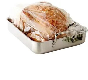 Oven Bag Bpa Free OEM Thanks Giving Temperature Resistant Plastic Seafood Boil Bag Roasted Chicken For Chicken Turkey Oven Bag