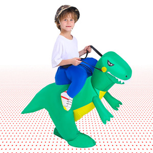 Costume gonflable de dinosaure pour enfants, combinaison respirante en polyester pour fête d'Halloween - Product Image 2