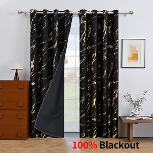 100% <strong>Blackout</strong> <strong>Curtain</strong> Window Room-darkening Thermal Linen Foiled Solid <strong>Blackout</strong> Living Room <strong>Curtain</strong> Manufacturer in Keqiao China - Product Image 5