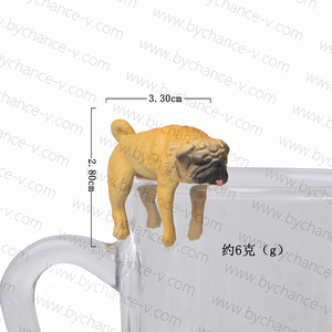 DIY drôle chiot accessoires multiples poses bouledogue français figurine en plastique jouet pour tasses jante décoration petit cadeau pour les amoureux des chiens - Product Image 5