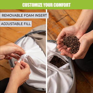 Coton bio <span class=keywords><strong>oreiller</strong></span> rond coquille <span class=keywords><strong>de</strong></span> <span class=keywords><strong>sarrasin</strong></span> rempli yoga zafu méditation <span class=keywords><strong>oreiller</strong></span> - Product Image 4