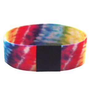 Muñequeras elásticas RPET de amistad con logotipo personalizado <span class=keywords><strong>QR</strong></span> Festival <span class=keywords><strong>Ticket</strong></span> pulsera de tela elástica reciclada de marca para eventos - Product Image 2