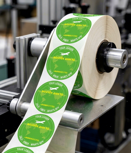 Transparent Waterproof Strong Adhesive Decal Roll <b>Sticker</b> with Custom <b>Logo</b> OEM Vietnam Manufacturer Supplier Factory - Product Image 1