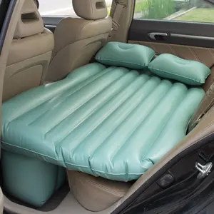 SUV lit gonflable de voyage pour voiture siège arrière gonflable PVC flocage matelas pneumatique de voiture pour le camping