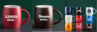 Tasses à café créatives en céramique avec couvercle, logo personnalisé, mugs cadeaux pas chers, fabricants en gros