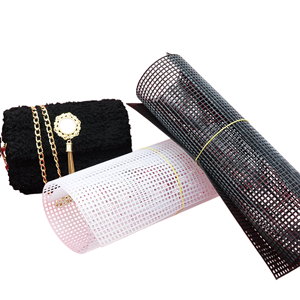 Factory Supplies Soft <b>Plastic</b> Canvas Mesh <b>Sheet</b> Diy Women's Messenger Bag Making Material - Product Image 1
