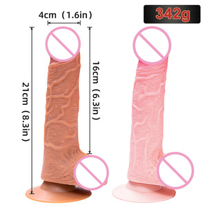 Consolador vibrador para mujeres piel <span class=keywords><strong>Real</strong></span> y sensación masturbación femenina pene juguetes sexuales pene grande - Product Image 2