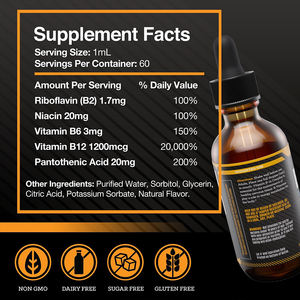 Grosir energi suasana hati & metabolisme meningkatkan metilobalamin <span class=keywords><strong>B12</strong></span> <span class=keywords><strong>Vitamin</strong></span> cair suplemen alami <span class=keywords><strong>Vitamin</strong></span> <span class=keywords><strong>B12</strong></span> tetes - Product Image 3