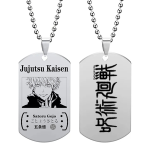 12 Nuovi Design Anime JJK Gojo Satoru Fushiguro Megumi Geto Suguru Okkotsu <span class=keywords><strong>Yuta</strong></span> Ciondolo Collana in Metallo Gioielli alla Moda Regalo - Product Image 2