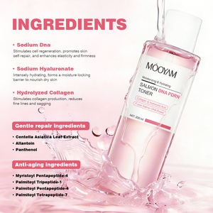 Tonique facial à l'ADN de saumon Pdrn, hydratant, stimule le renouvellement et la réparation de la peau, donne à votre peau <span class=keywords><strong>un</strong></span> aspect plus clair, 200 ml, tonique facial MOOYAM - Product Image 3