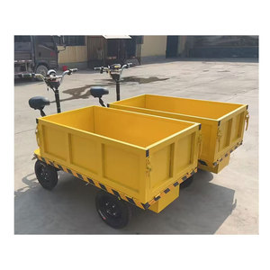 CE Warehouse Four Wheeled Electric <b>Trolley</b> Hand-Push Flatbed Truck Electric <b>Trolley</b> Carrying - Product Image 3