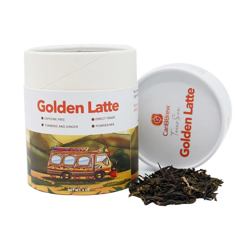 Wholesale Custom Biodegradable Cylindrical Paper Tube Food Packaging Containers Paper Cylinder Box For Tea Coffee Beans
