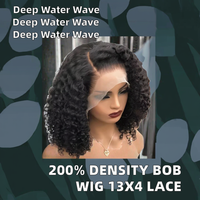Perruque Bob Longue 13x4 en Cheveux Humains Brésiliens Remy 200% Naturels, Brun Clair, pour Femme, Vente en Gros