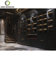 Humidor à cigares sur mesure, vitrine murale LED pour magasin de tabac, présentoir à cigares, armoire de présentation pour magasin