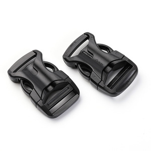 Boucle en plastique noir, diamètre intérieur de 20mm, accessoire de fixation pour sangle de sac à dos, ultraléger, résistant à l'usure, couleur unie J1240-20 - Product Image 3