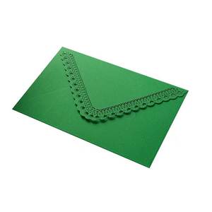 Amplop Undangan Pernikahan Klasik Warna-warni dengan Pinggiran Renda Laser Cut Grosir Murah, Amplop Undangan Pesta Festival Model V-flap - Product Image 2