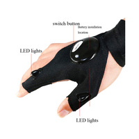Gants pratiques et durables pour outils à main et équipement de plein air, respirants, imperméables, avec lumière LED haute luminosité, outils de sauvetage