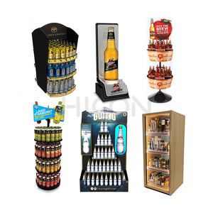 Étagères de présentation pour magasins de détail, supermarchés, en bois, pour le stockage de bouteilles d'alcool, de gin, de whisky, de soda, de cola - Product Image 1