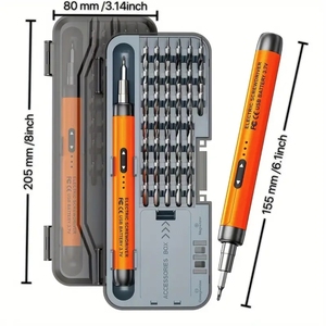 Kit de tournevis électrique 46 en <span class=keywords><strong>1</strong></span> Tournevis de charge portable de précision sans fil de type C pour la réparation d'appareils ménagers bricolage - Product Image 3