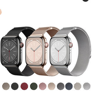 Bracelet magnétique milanais pour montre I Watch 6/<span class=keywords><strong>7</strong></span>/8/se Bracelet de mode de luxe 42/44/45/49mm Bracelet de montre en métal - Product Image 4