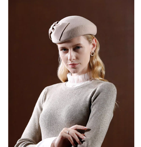 <span class=keywords><strong>Nd010</strong></span> Phụ Nữ Top hat len Fedora với cloche vật làm tóc vải turbans Mũ chính thức ngày hat - Product Image 6