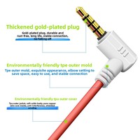 Câble adaptateur audio 3,5 mm TRS vers TRRS pour microphone cravate et sortie audio, mâle-mâle