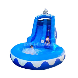 <span class=keywords><strong>Dolphin</strong></span> <span class=keywords><strong>Inflatable</strong></span> Trượt Nước Cho Trẻ Em, Thương Mại Lớp <span class=keywords><strong>Inflatable</strong></span> Trượt Với Hồ Bơi - Product Image 4