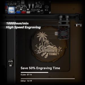 Sculpfun icube Mini Laser Engraver 3D Máy tính để bàn Máy khắc nhỏ cho gỗ - Product Image 2